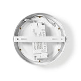 Nedis WIFILAW10WT WLAN-Deckenleuchte, rund, Durchmesser 17 cm, warm bis kaltweiß, 800 lm, 12 W, schlankes Design, Aluminium