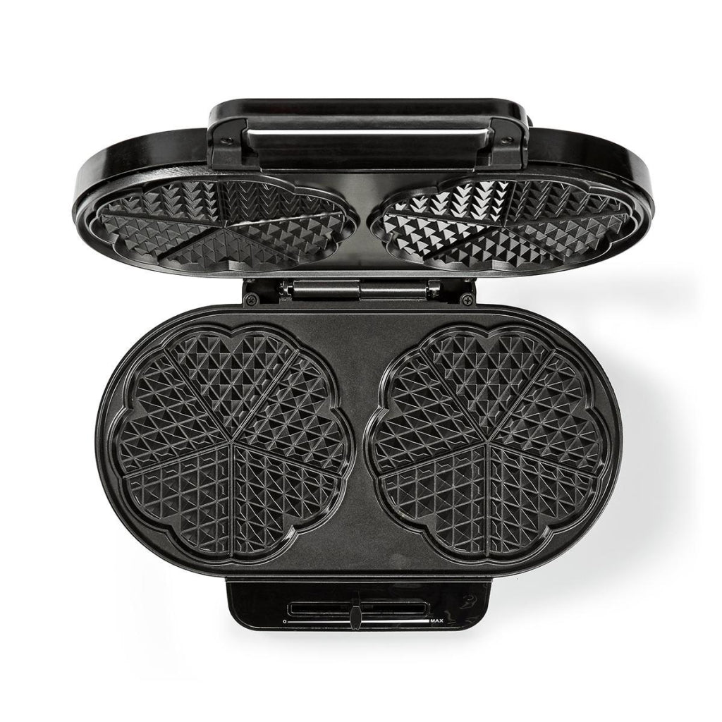 Nedis kawp110fbk Doppelwaffeleisen 2x 14 cm 1200 W schwarz