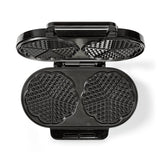 Nedis kawp110fbk Doppelwaffeleisen 2x 14 cm 1200 W schwarz
