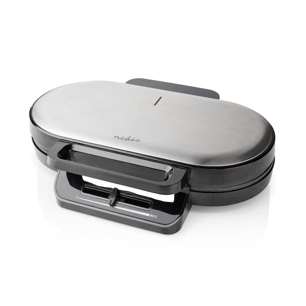 Nedis kawp110fbk Doppelwaffeleisen 2x 14 cm 1200 W schwarz