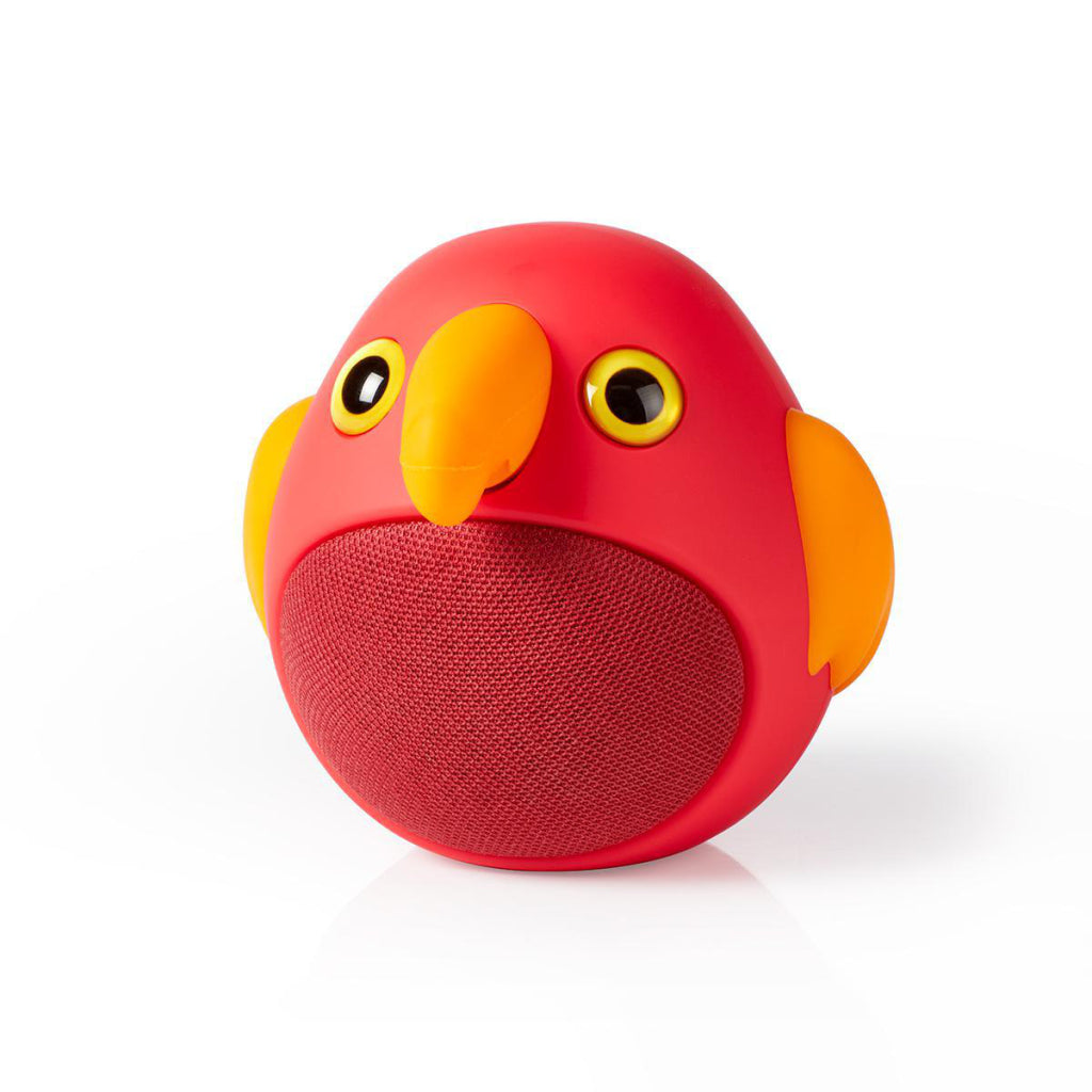 Nedis SPBT4100RD Animatics Bluetooth-Lautsprecher 3 Stunden Spielzeit Freisprechen Perry Parrot
