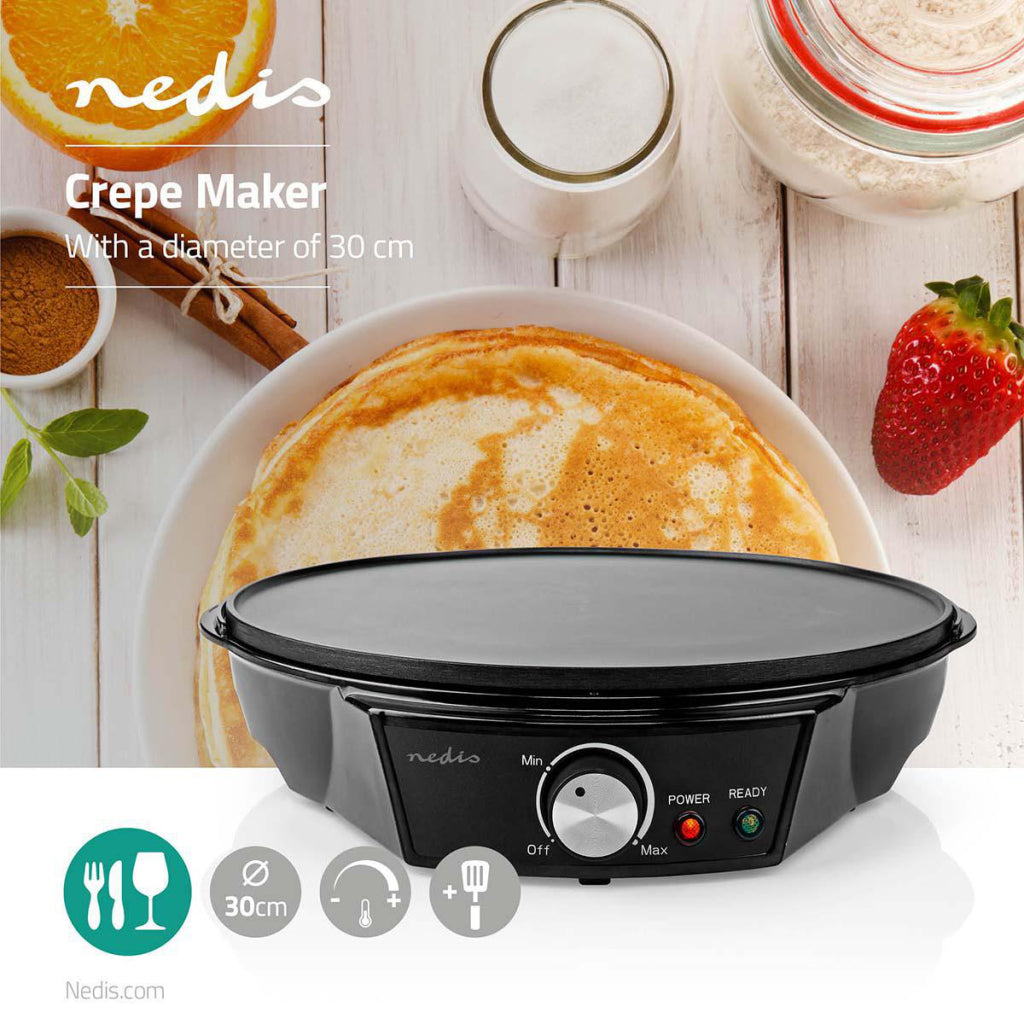 Nedis FCCM120FBK30 Cr ecirc;pes Maker 30 cm Schwarz