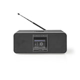 Nedis RDIN5005BK Internetradio 42 W Dab+ FM Bluetooth® Fernbedienung Schwarz Silber