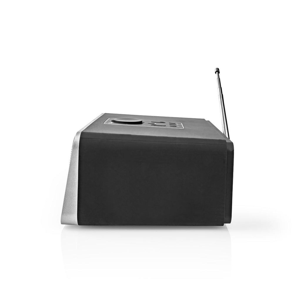 Nedis RDIN5005BK Internetradio 42 W Dab+ FM Bluetooth® Fernbedienung Schwarz Silber