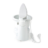 Nedis kahm110cwt Handmixer 200 W, 5-Gang-Turbofunktion, rotierende Schüssel, 2 Knethaken, 2 Rührbesen, grauweiß