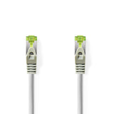 Nedis CCBW85420GY10 Cat7-Kabel S FTP RJ45 Stecker RJ45 Stecker 1,0 m rund lszh grau Fensterbox