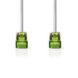 Nedis CCBW85420GY10 Cat7-Kabel S FTP RJ45 Stecker RJ45 Stecker 1,0 m rund lszh grau Fensterbox