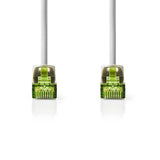 Nedis CCBW85420GY50 Cat7-Kabel S FTP RJ45-Stecker, RJ45-Stecker, 5,0 m, rund, LSZH, graue Fensterbox