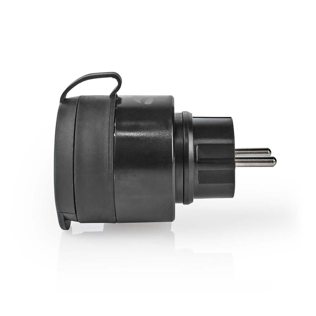 Nedis wifipo110fbk smartlife smart plug wifi ip44 3680w schwarz
