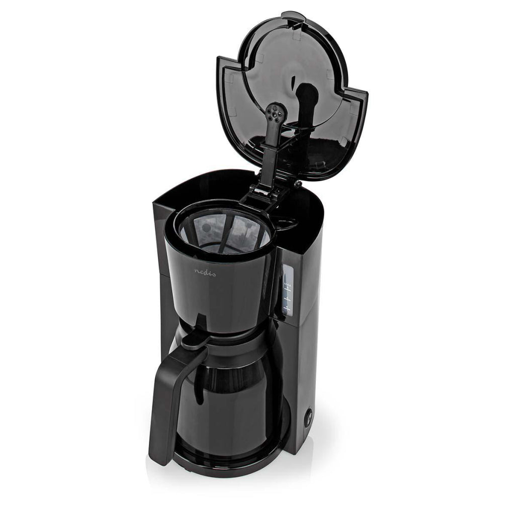 Nedis kacm250ebk Kaffeemaschine, maximale Kapazität: 1,0 l, 8 Warmhaltefunktion, Schwarz