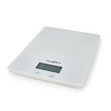 Nedis kasc610wt digitale Küchenwaage aus Glas und Kunststoff, weiß