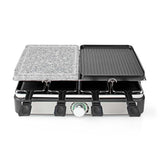 Nedis fcra300fbk8 Raclette-Steingrill für 8 Personen