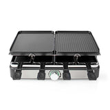 Nedis fcra300fbk8 Raclette-Steingrill für 8 Personen