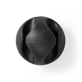 Nedis cmgc20026bk Kabelmanagement-Kabelclip Click Go, 6 Stück, Anzahl der Steckplätze: 2 Steckplätze, maximale Kabelstärke: 5,3 mm, TPE, Schwarz