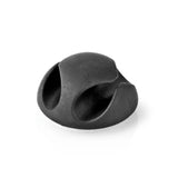 Nedis cmgc20026bk Kabelmanagement-Kabelclip Click Go, 6 Stück, Anzahl der Steckplätze: 2 Steckplätze, maximale Kabelstärke: 5,3 mm, TPE, Schwarz