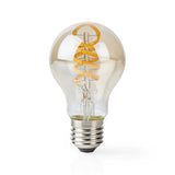 Nedis Wi-Fi LRT10A60 SmartLife LED-Glühlampe, WLAN, E27, 360 lm, 4,9 W, warm bis kaltweiß, 1800–6500 K, Glas, Android Trade; iOS-Peer