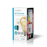 Nedis Wi-Fi LRT10A60 SmartLife LED-Glühlampe, WLAN, E27, 360 lm, 4,9 W, warm bis kaltweiß, 1800–6500 K, Glas, Android Trade; iOS-Peer
