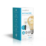 Nedis Wi-Fi LRT10A60 SmartLife LED-Glühlampe, WLAN, E27, 360 lm, 4,9 W, warm bis kaltweiß, 1800–6500 K, Glas, Android Trade; iOS-Peer