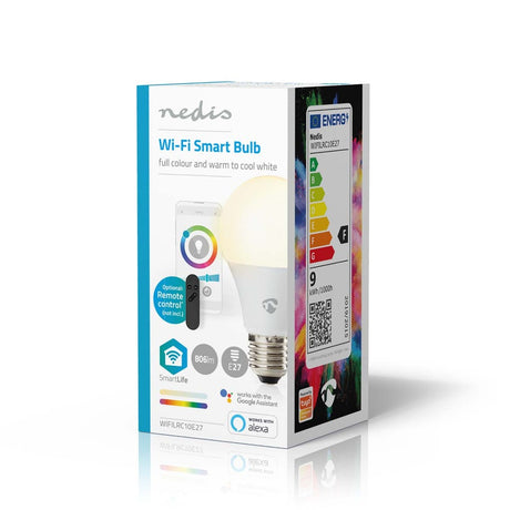Nedis wifilrc10e27 smartlife mehrfarbige Lampe Wi-Fi E27 806 lm 9 W RGB warm bis kaltweiß Android Trade; iOS-Peer