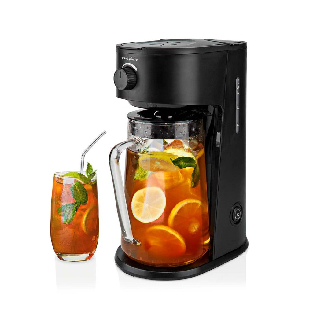 Nedis kaicm200fbk Eiskaffee Eisteebereiter Filterkaffee 2,5 l 6 Tassen schwarz