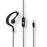 Nedis WLTK0610BK Walkie-Talkie-Set, 2 Mobilteile, bis zu 6 km, Frequenzkanäle: 8 PTT Vox, bis zu 3 Stunden Kopfhörerausgang, 2 Headsets, Schwarz