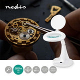 Nedis MAGL1WT Tischlupenlampe Linsenstärke: 3 12 Dioptrien 6500 K 6,5 W 585 Lm Weiß