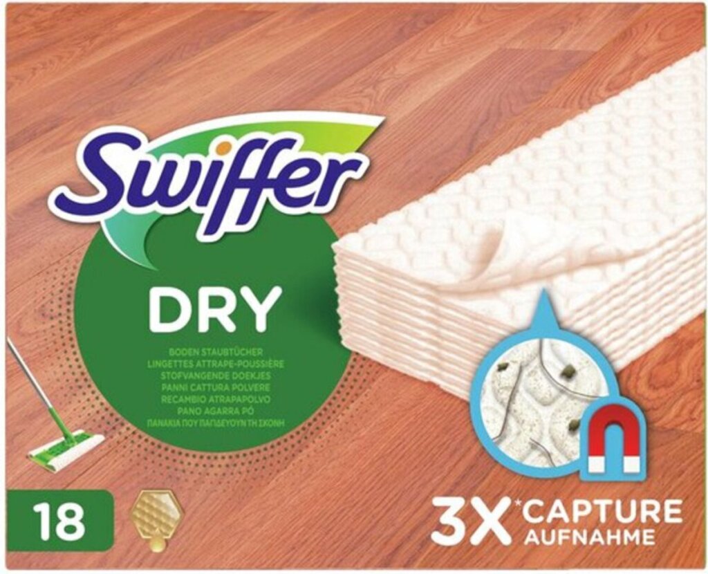Swiffer Trockenbodentücher für Holzböden, 18 Stück