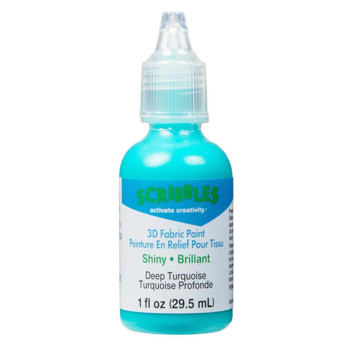 Scribbles • 3D-Textilfarbe glänzend 29,5 ml Türkis