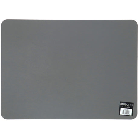Mesapiu Tischset Lederoptik grau 45x33 cm