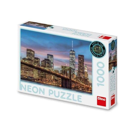 Dinotoys Dino-Puzzle – leuchtet im Dunkeln, Manhattan, New York – 1000 Teile
