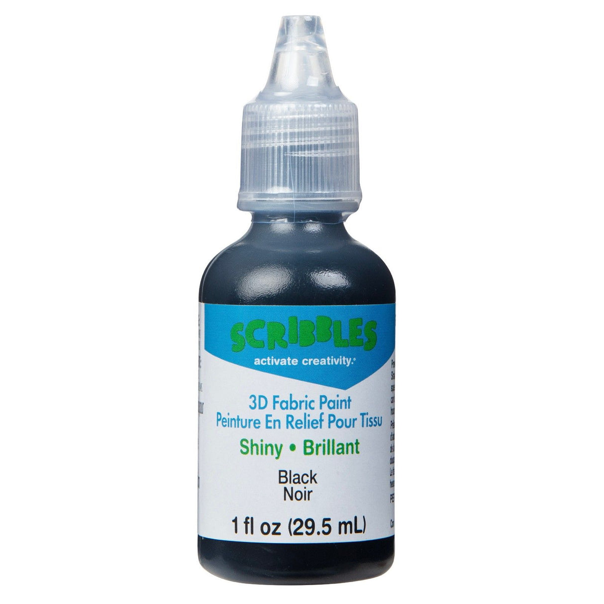 Scribbles • 3D-Textilfarbe glänzend 29,5 ml schwarz