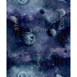 Nordwand Noordwand Tapete Gute Stimmung Galaxy Planeten und Text schwarz und lila