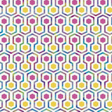 Noordwand Tapete gute Stimmung Hexagon Muster rosa und gelb