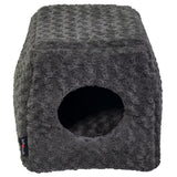 Jack und Vanille -Haustierflasche Softy S 40x40x39 cm Rosette grau
