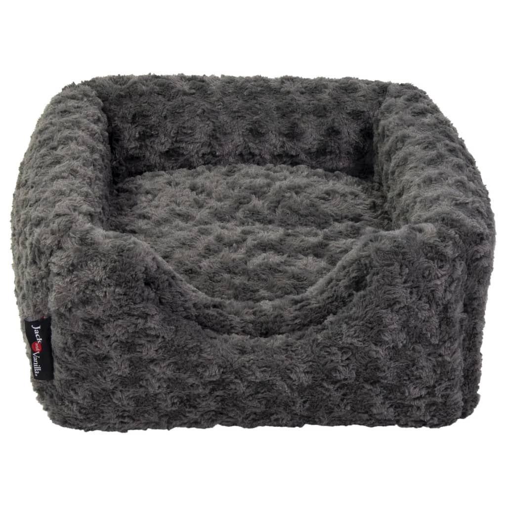 Jack und Vanille -Haustierflasche Softy S 40x40x39 cm Rosette grau