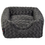 Jack und Vanille -Haustierflasche Softy S 40x40x39 cm Rosette grau