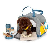 Small Foot - Kuscheltier Hund mit Tragetasche und Pflegeset