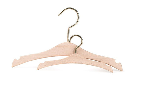 Kleiderbügel-Set aus Holz 13 cm. 3+ (6 Sek
