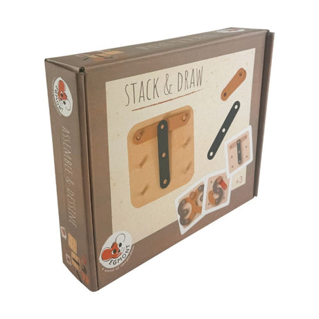 Egmont houten spel, assembleer en teken.