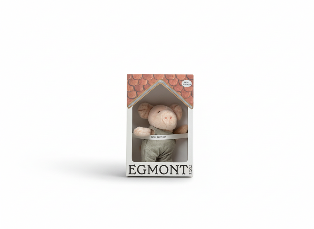 Egmont knuffel bart het varken. 9 cm. 0+ | 5 stuks