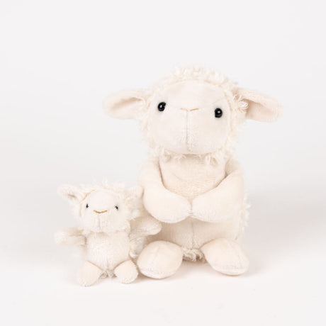 Egmont Kuscheltier Schaf mit Baby. 15x15x12