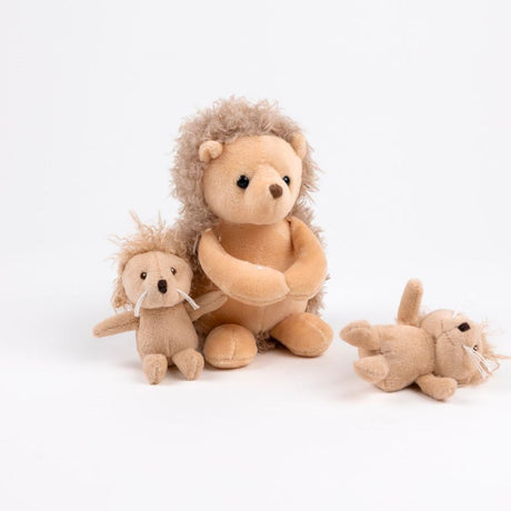 Egmont knuffel egel met tweeling. 15 cm. | 2 stuks