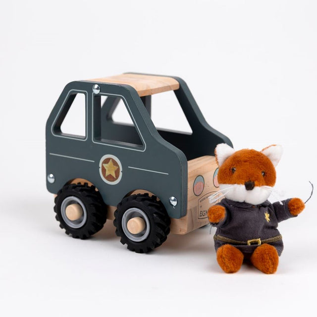 Egmont politieauto met miniatuur figuur.