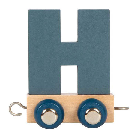Kleiner Fuß - Holzbuchstabenzug Polar - H