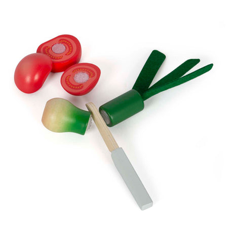 Small Foot - Schneide- und Gemüsespielset Fresh aus Holz, 14-teilig.