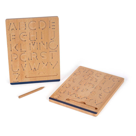 Small Foot - Schreibtafel-Set aus Holz für das Schreibtraining