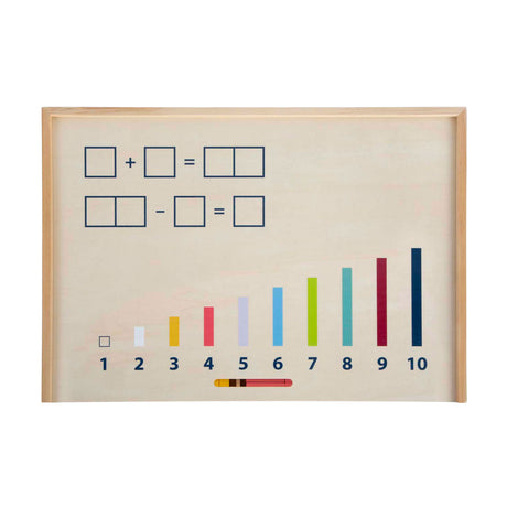 Small Foot - Lernbox aus Holz mit Mathe-Stäben und Mathe-Block-Set