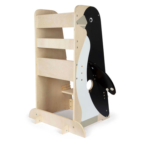 Small Foot - Holz-Lernturm Pinguin Wildleben, 92cm