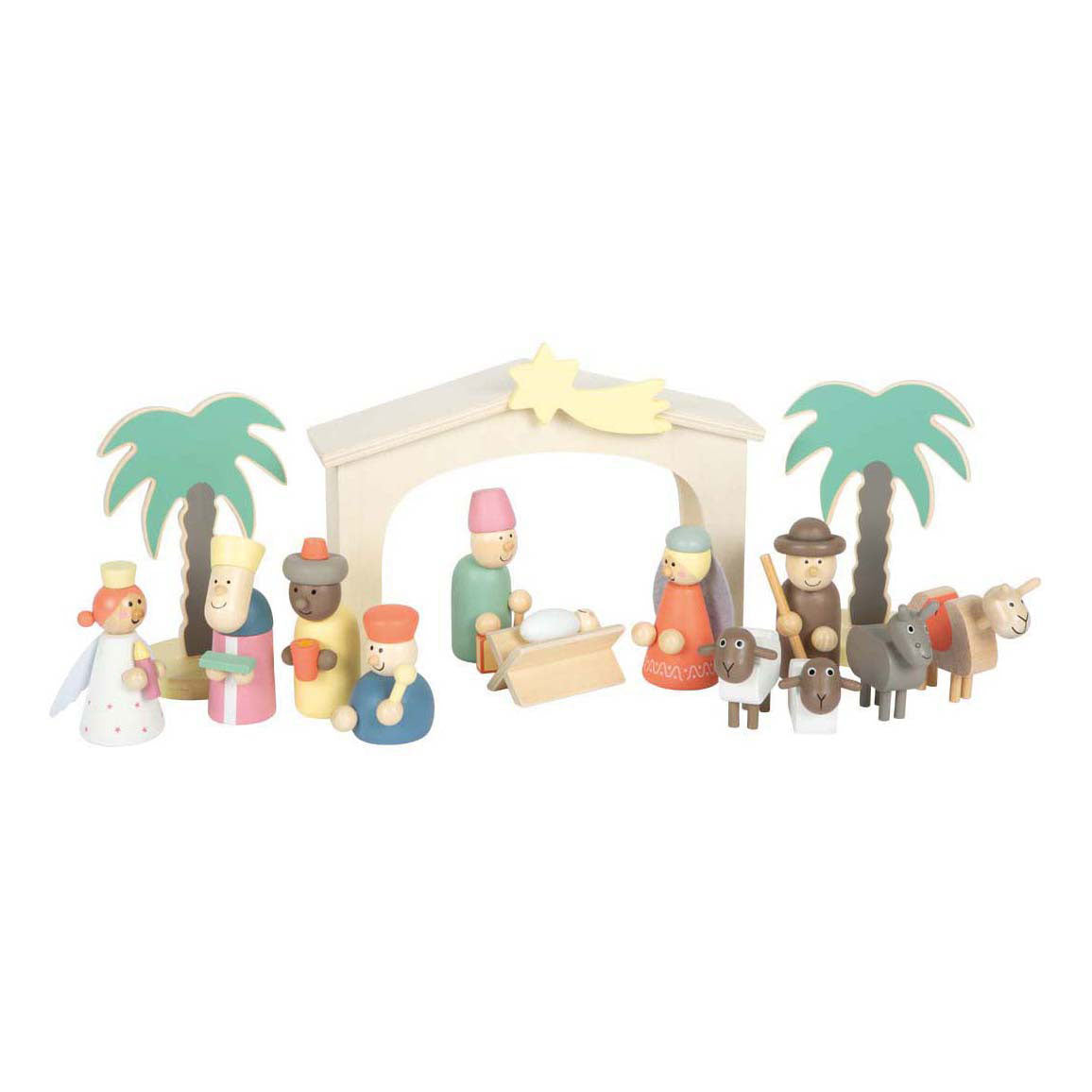 Small Foot - Weihnachtsgeschichten-Spielset mit Krippe aus Holz