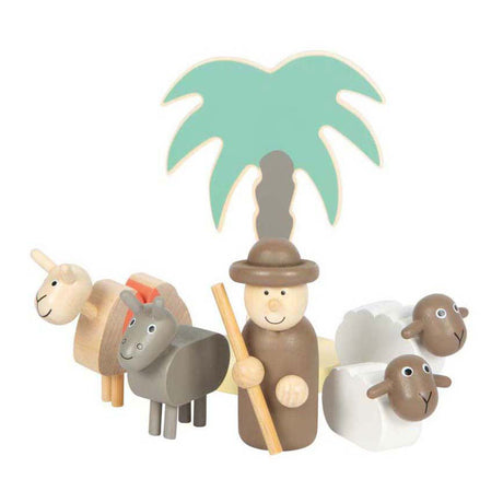 Small Foot - Weihnachtsgeschichten-Spielset mit Krippe aus Holz